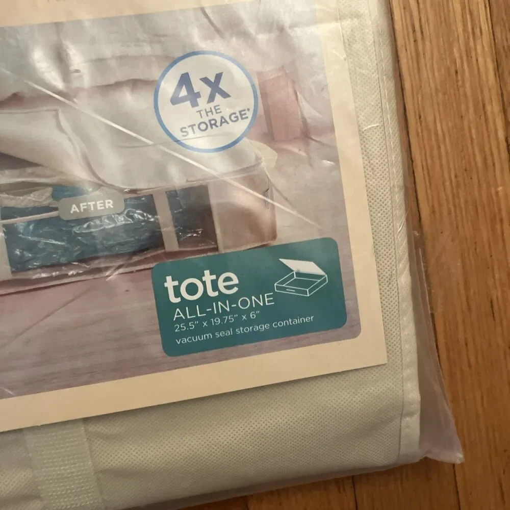 Space Saver Tote Bag Vacuum Seal Under Bed Storage 25.5